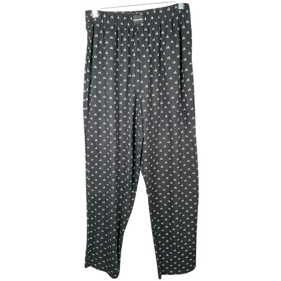 NWT Calvin Klein Sleepwear Pajama Pants Size Medium Black & White Soft, Pockets - Picture 1 of 8